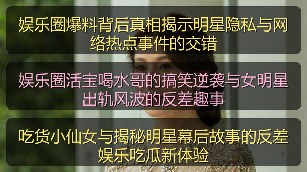 吃货小仙女与揭秘明星幕后故事的反差娱乐吃瓜新体验