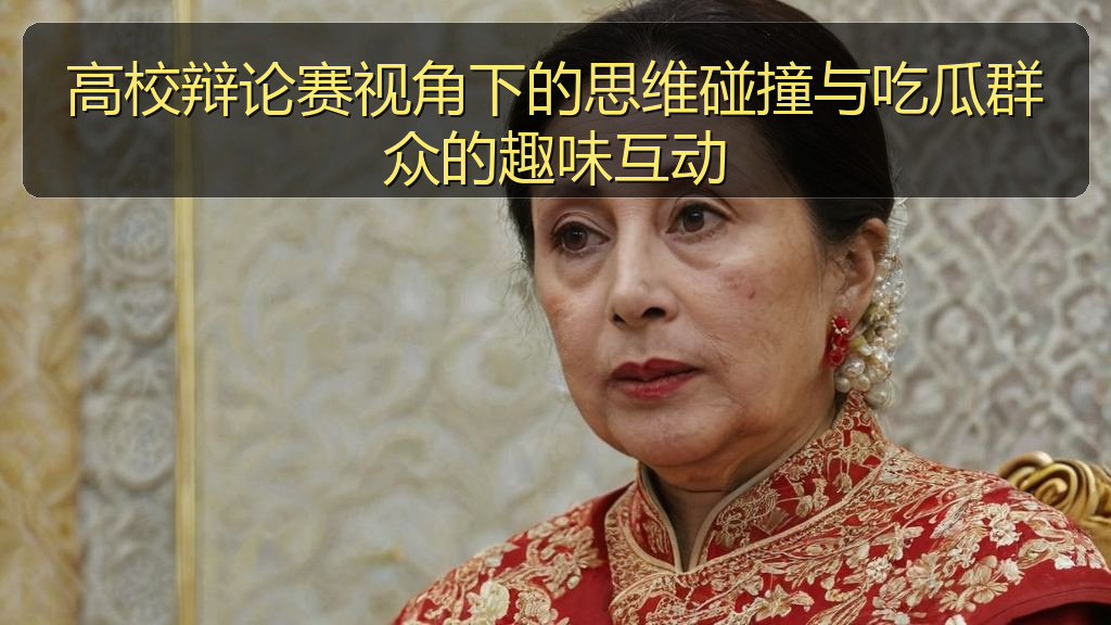 高校辩论赛视角下的思维碰撞与吃瓜群众的趣味互动